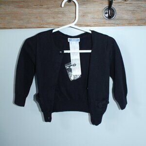 jacardi paris Size 12M Navy Cardigan Cotton/Wool Mix New